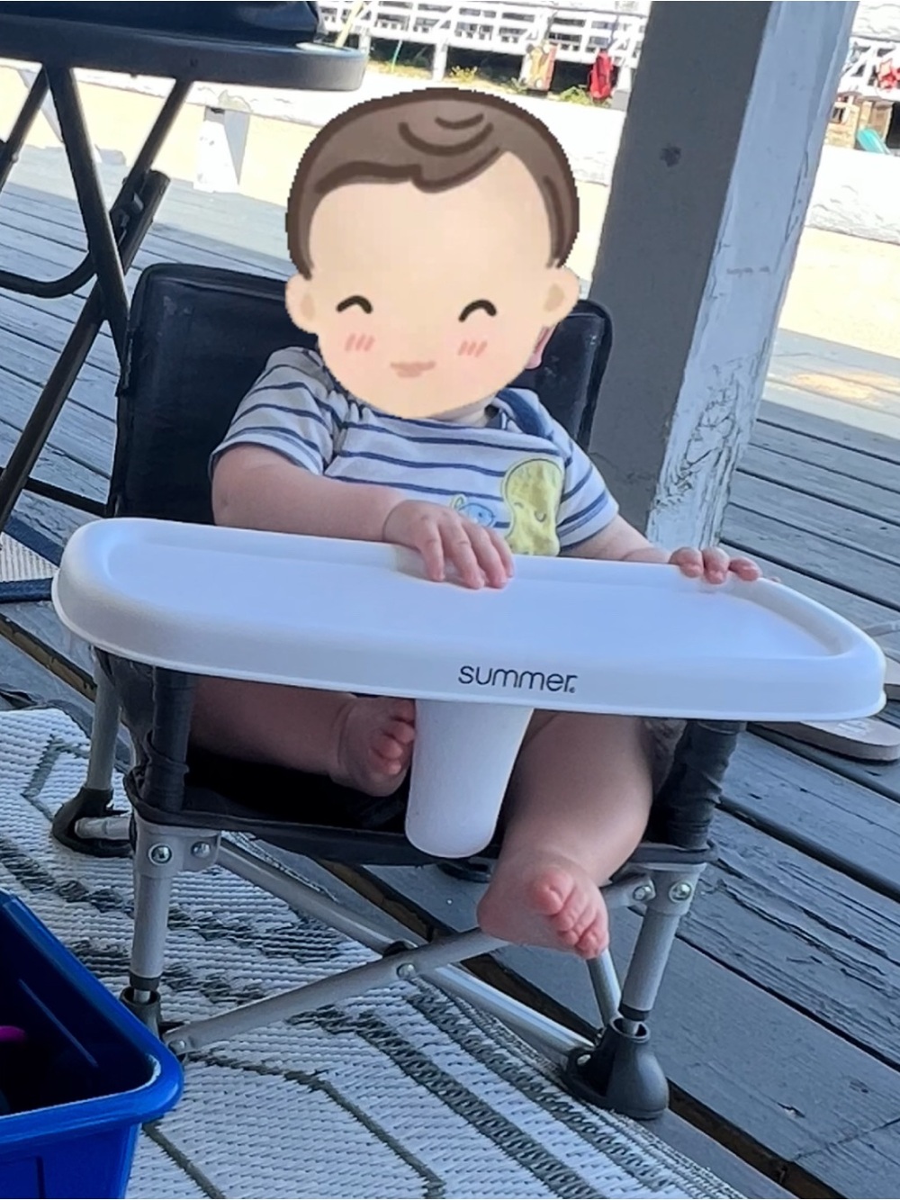 Summer Infant Portable Booster Seat Tray - White